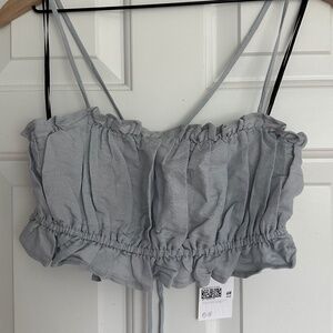 H&M Ruffle Crop Top - S (NWT)